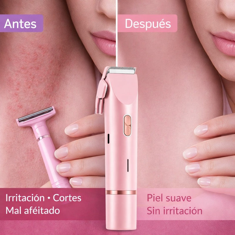 Antes y después: piel suave, sin irritación