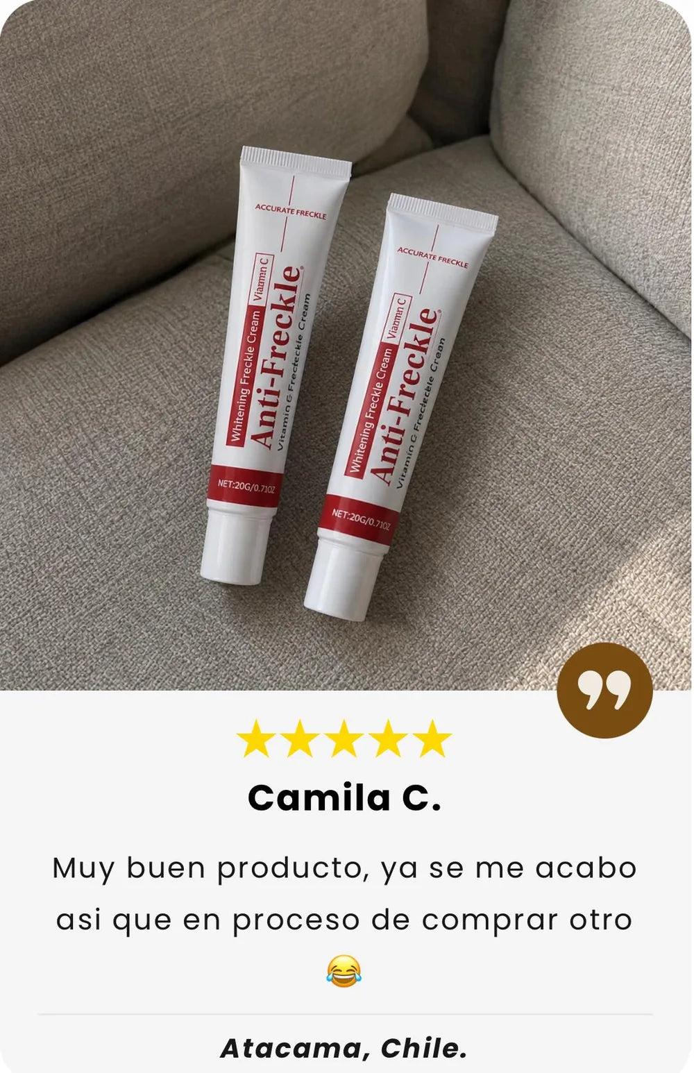 Testimonio de clienta