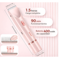 Recortadora y Afeitadora Eléctrica 2 en 1 para Bikini – Resistente al Agua