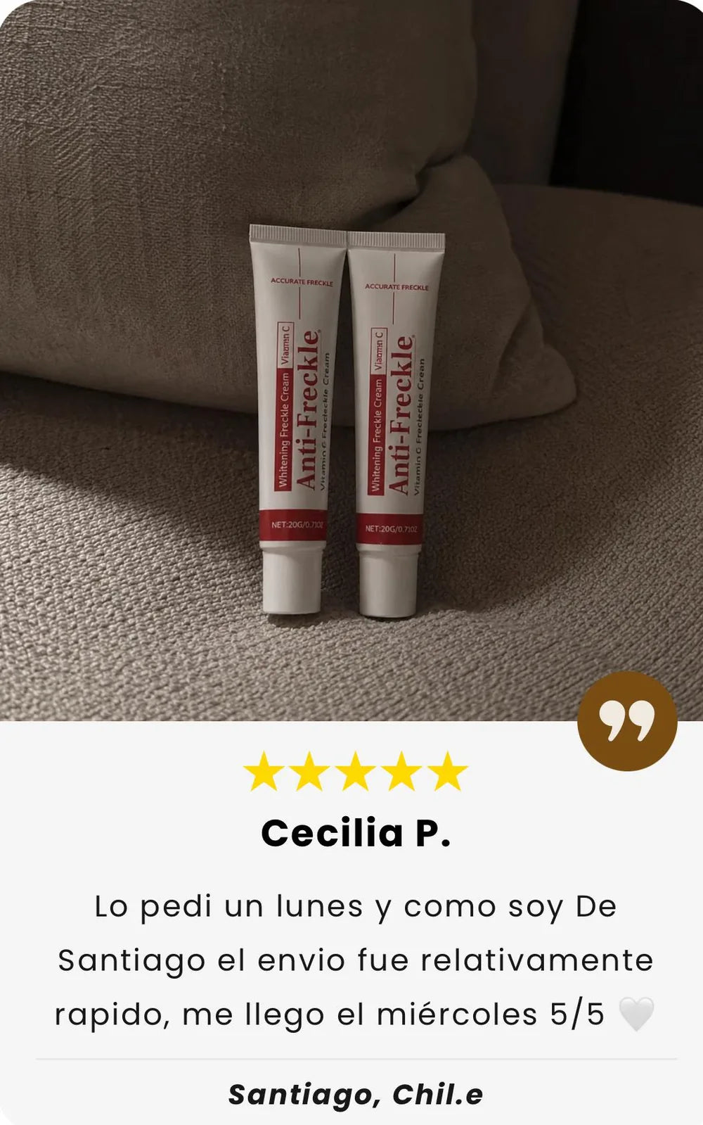 Testimonio de clienta